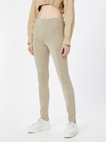 Calvin Klein Skinny Leggings in Beige: front