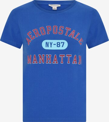 T-shirt AÉROPOSTALE en bleu : devant