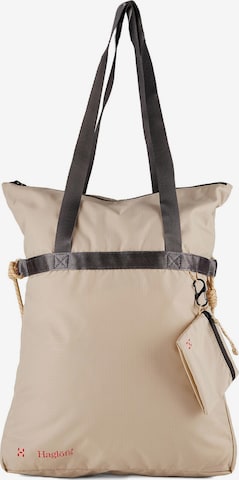 Cabas Haglöfs en beige : devant