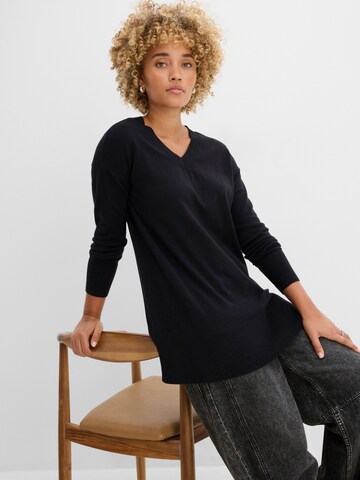 Pull-over bonprix en noir