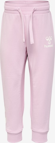 Hummel Tapered Sporthose 'Apple' in Pink: predná strana