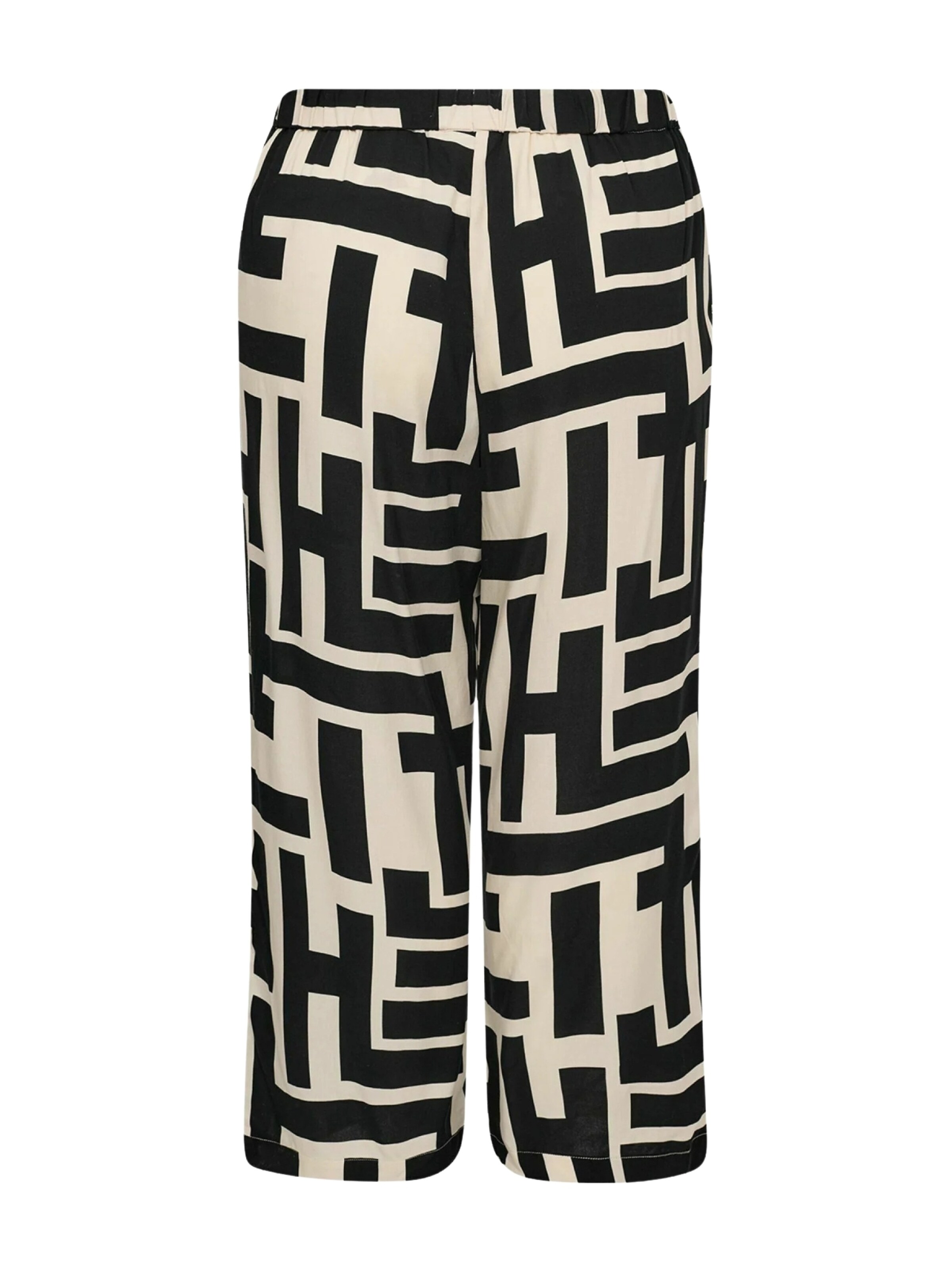 Wasabi Concept Wide Leg Bukser 'Alva' i sort