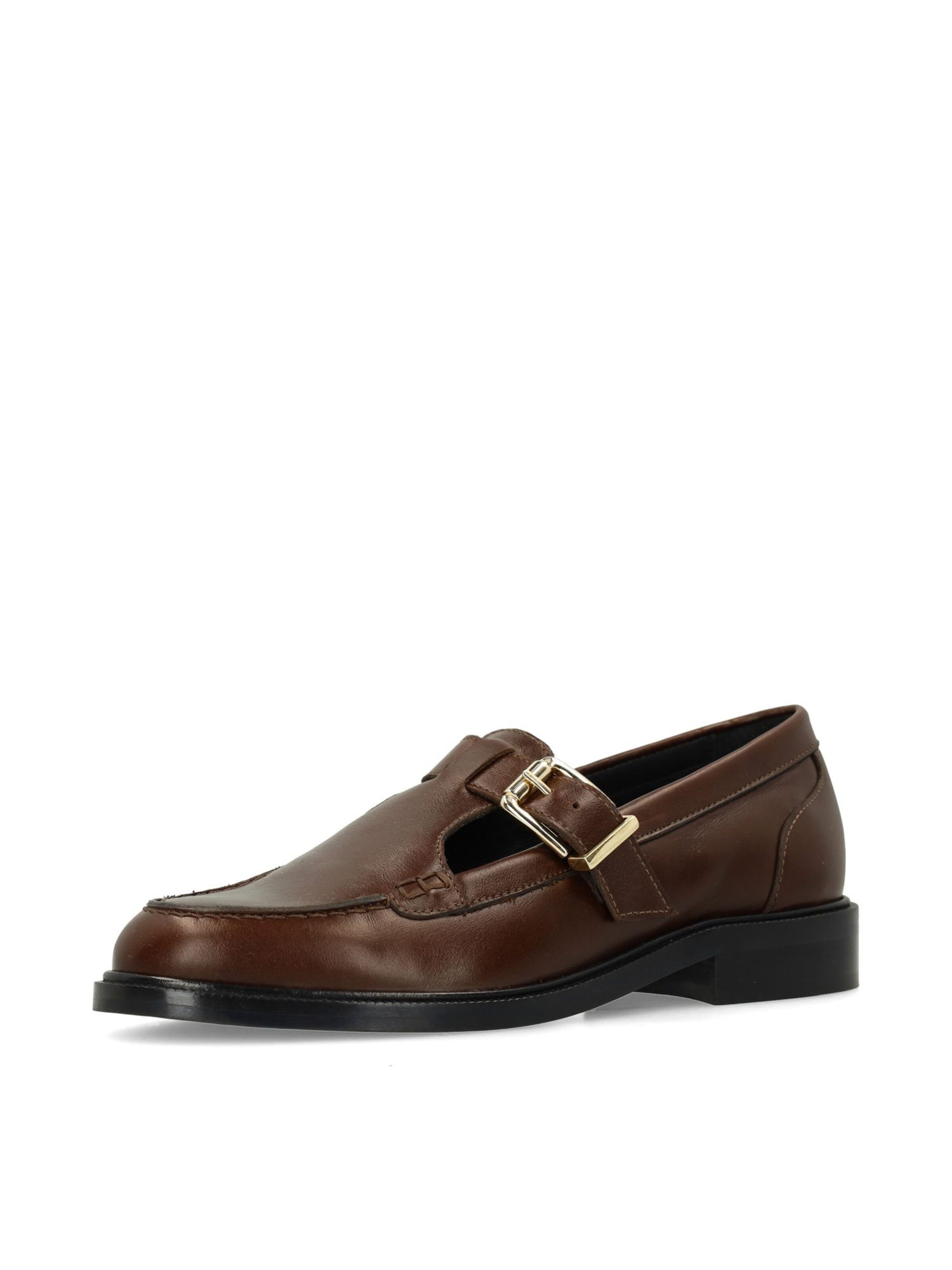 Chaussure basse MANFIELD en marron : devant