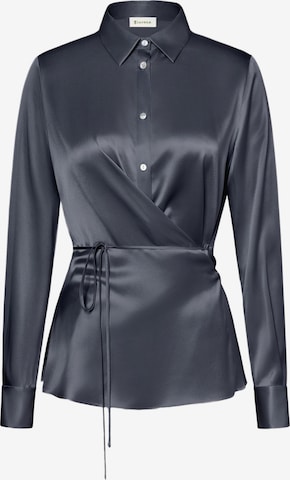 Lilysilk Bluse in Blau: Vorderseite