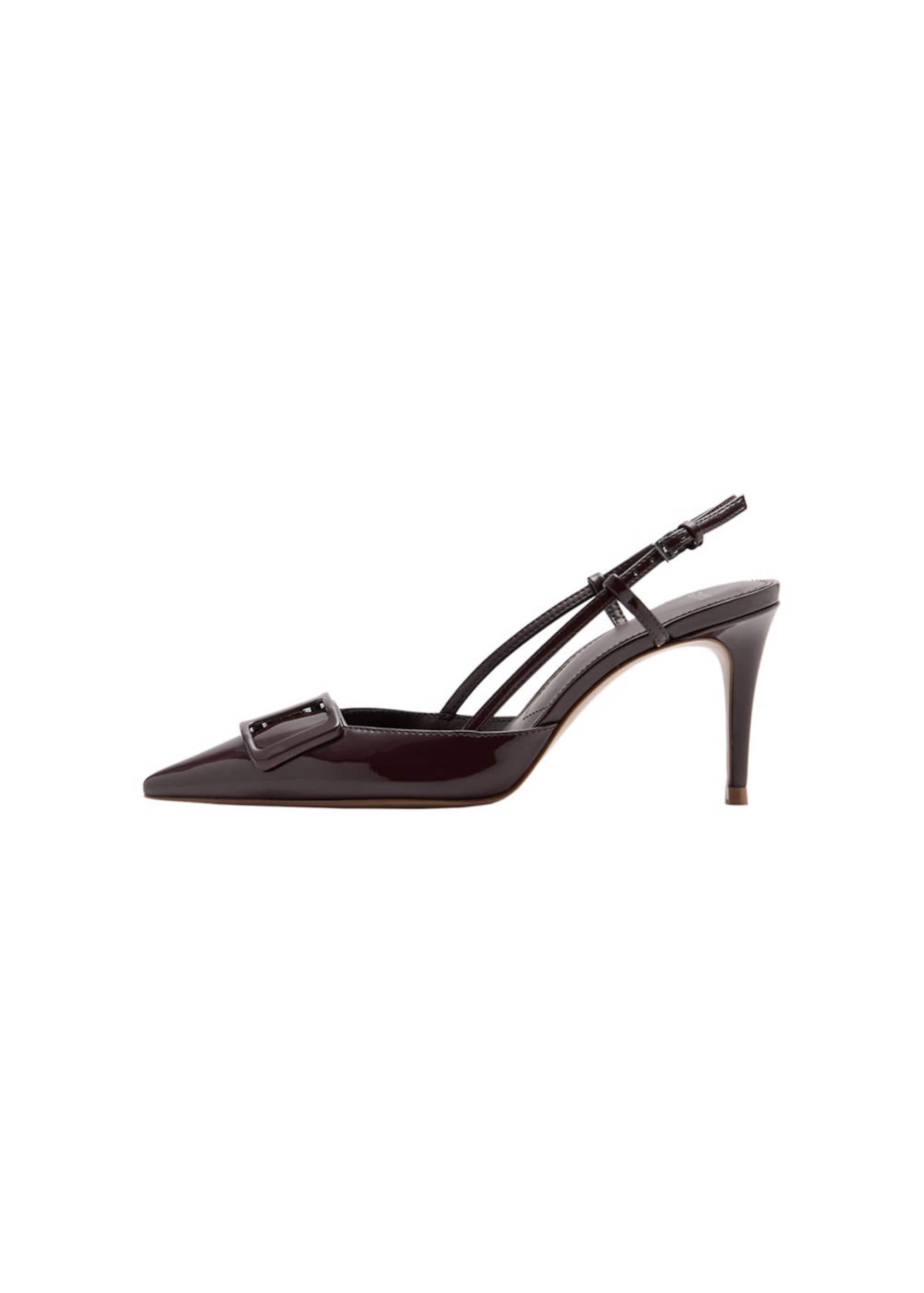 MANGO Slingback Pumps in Brown: front