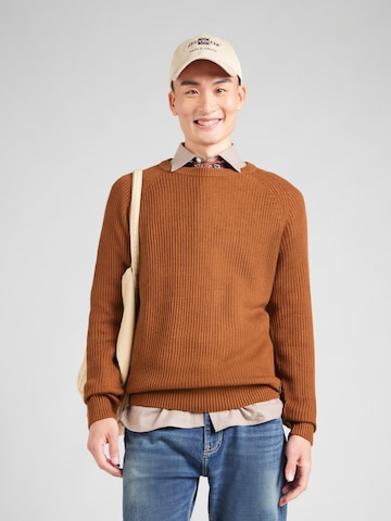 JACK & JONES - Jersey en marrón: frente