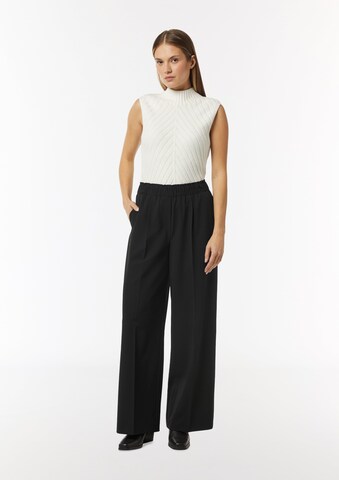 COMMA Loose fit Pleat-Front Pants in Black