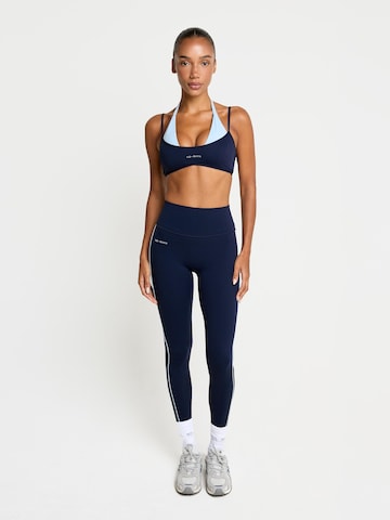 YO-GAYA Bustier Sport bh 'Layered Halter Bra' in Blauw