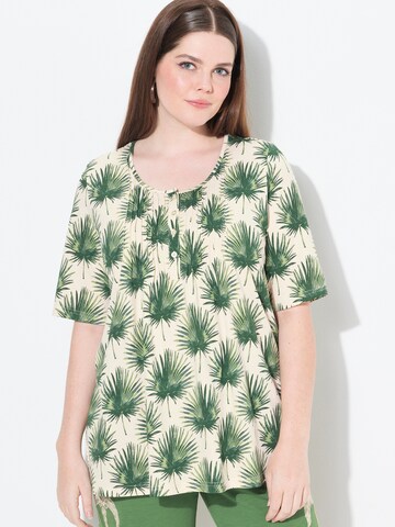 Ulla Popken Shirt (GOTS) in Grün: Vorderseite