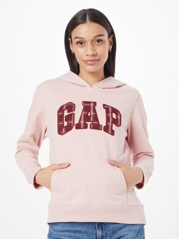 GAP Sweatshirt 'NOVELTY FILL' in Roze: voorkant