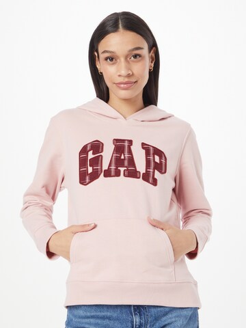 GAP Μπλούζα φούτερ 'NOVELTY FILL' σε ροζ: μπροστά