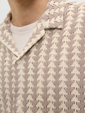 JACK & JONES Классический крой Рубашка 'JORSUMMER LUKE' в Коричневый