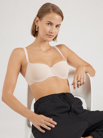 TRIUMPH Balconette Bra 'Body Make-Up Illusion' in Beige: front