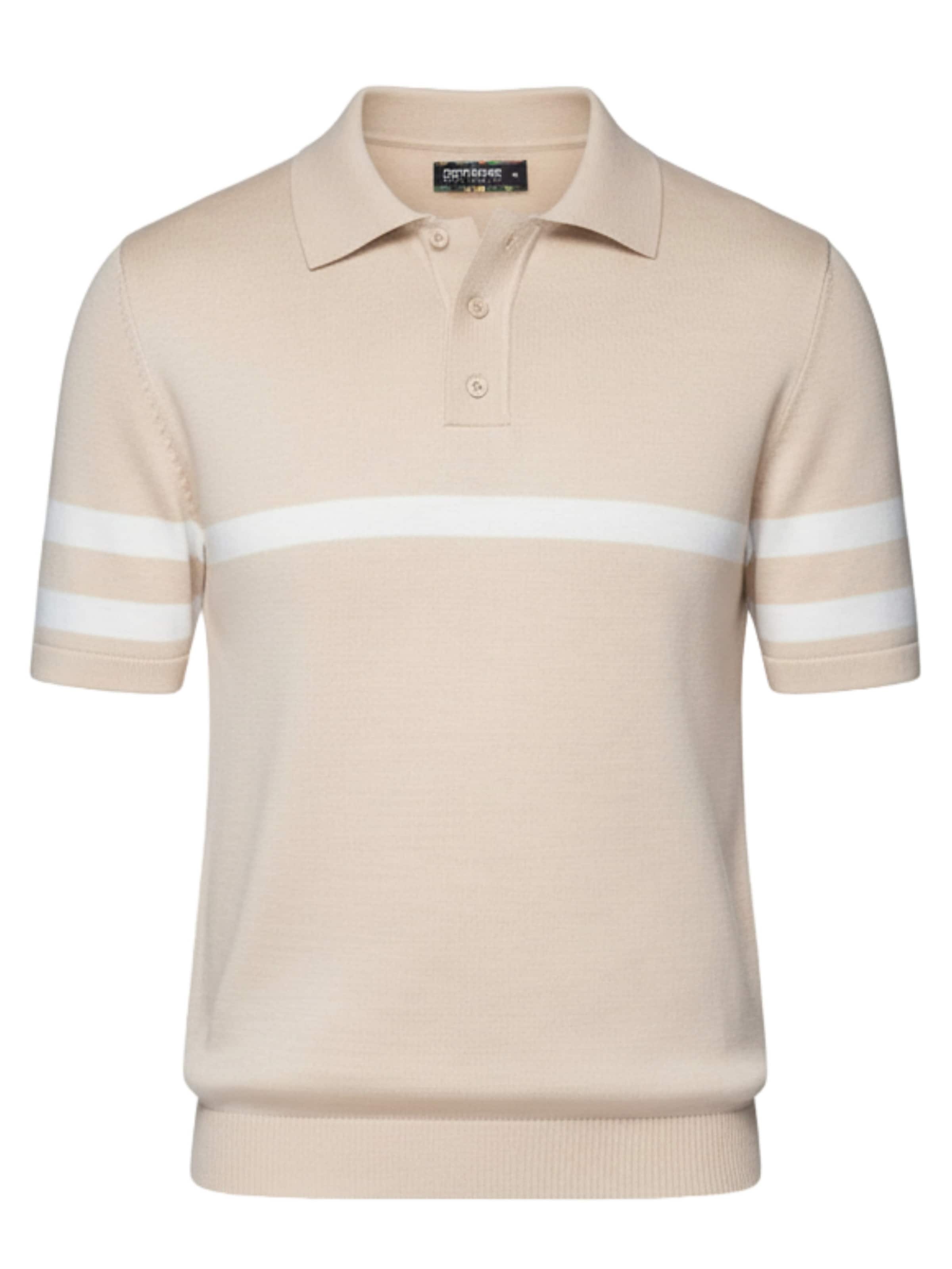 Ombre Shirt in Beige: voorkant