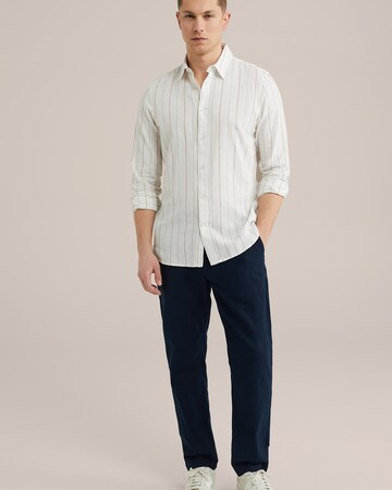 WE Fashion Regular Fit Hemd in Weiß