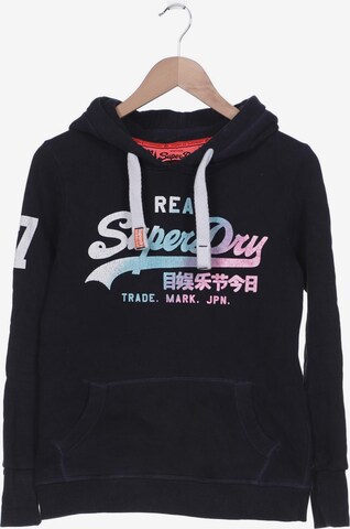 Superdry Sweatshirt & Zip-Up Hoodie in M in Blue: front