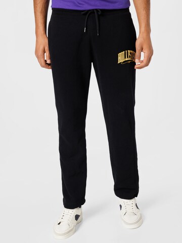 Loosefit Pantaloni 'VARSITY' di HOLLISTER in nero: frontale