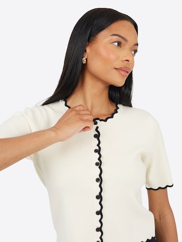 Cardigan BRAVE SOUL en blanc