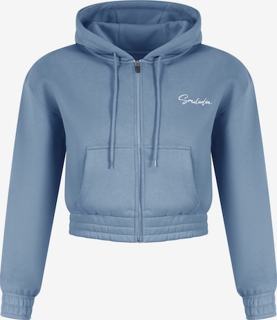 Smilodox Veste de survêtement 'Eleen' en bleu / blanc, Vue avec produit