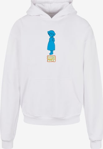 Sweat-shirt 'Heidi From The Alps Heroes of Childhood' F4NT4STIC en blanc : devant