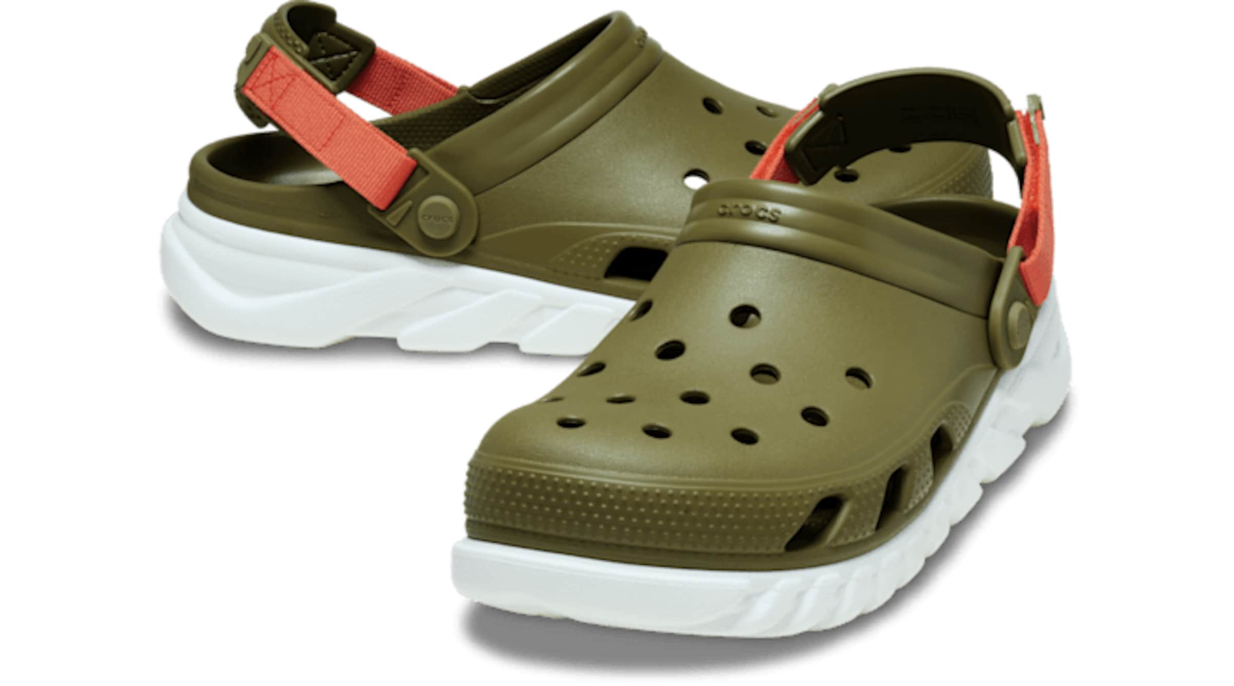 Crocs Сабо 'Duet Max' в Зеленый