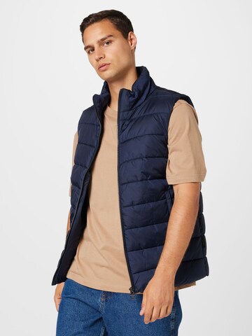 INDICODE JEANS Bodywarmer 'Gibbon' in Blauw: voorkant