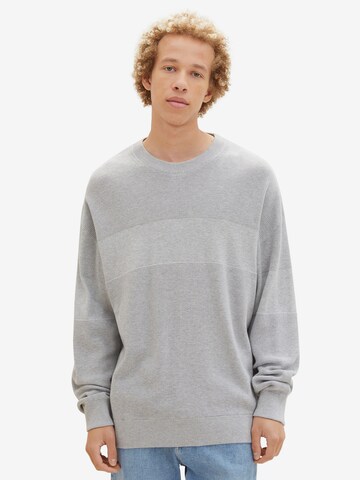 TOM TAILOR DENIM Pullover i grå: forside