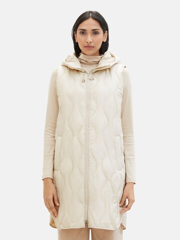 Gilet di TOM TAILOR in beige: frontale