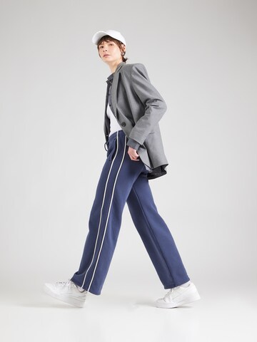Abercrombie & Fitch Loose fit Trousers 'ESSENTIAL' in Blue