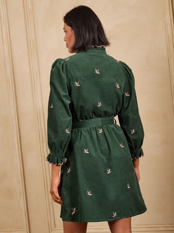 love & roses - Vestido camisero en verde