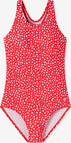 SCHIESSER Swimsuit 'Diver Dreams' in Red: front