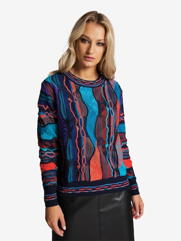 Carlo Colucci Sweater ' Conteduc ' in Mixed colors: front