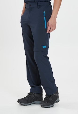 Whistler Regular Workout Pants 'SPENCER M' in Blue: front