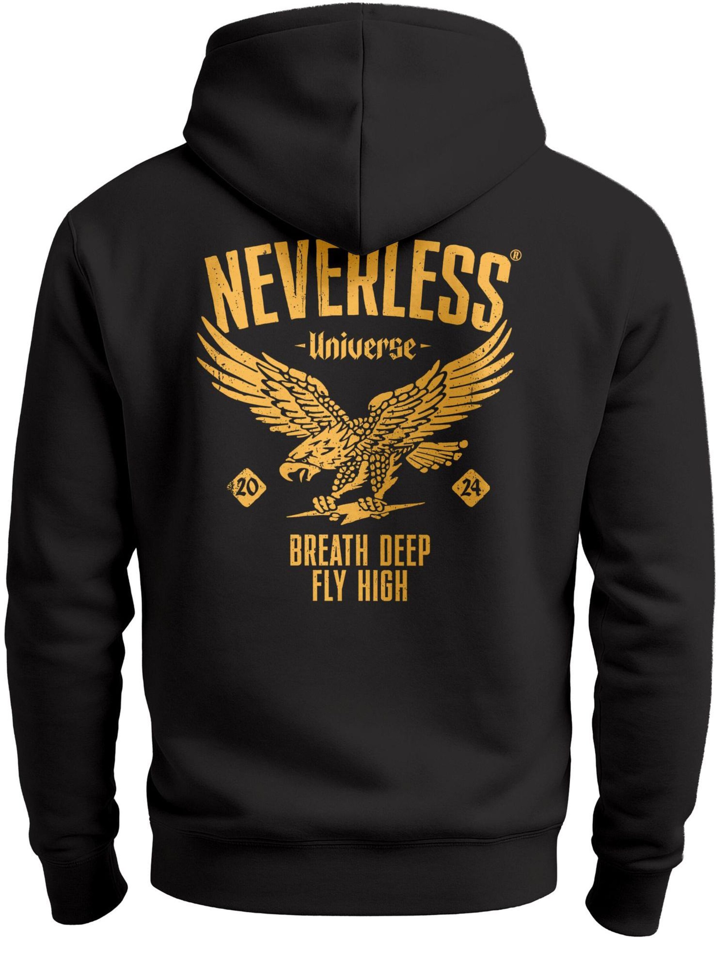 Neverless Sweatshirt 'Vintage Eagle' in Black