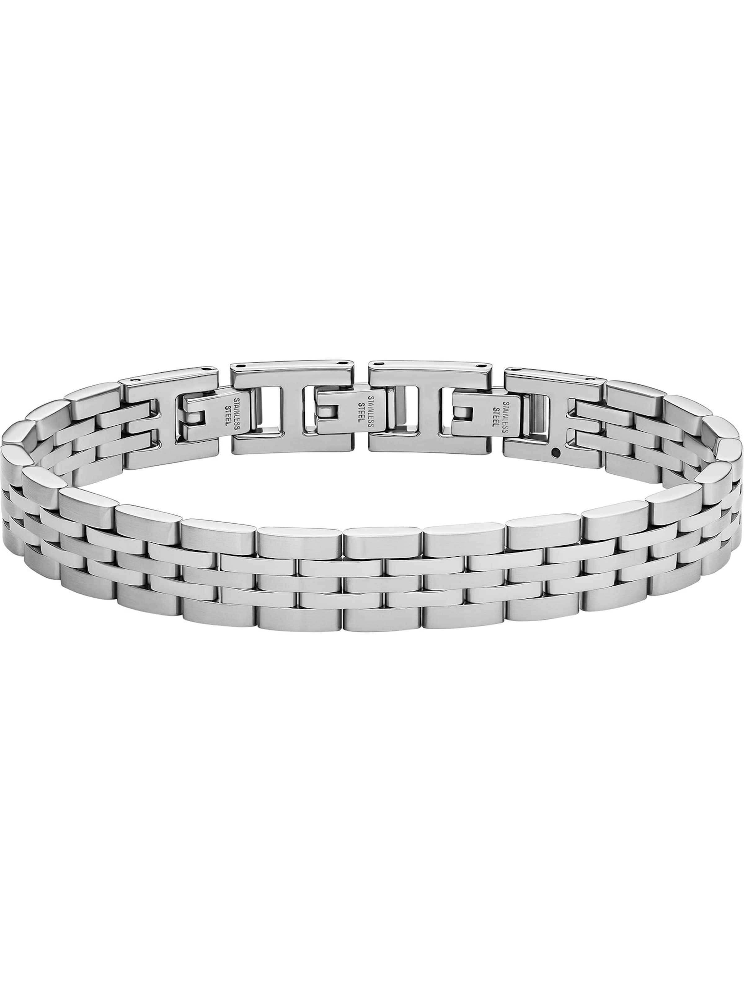 Bracelet 'Arden' FOSSIL en argent : devant