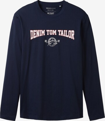 TOM TAILOR DENIM Μπλουζάκι σε μπλε: μπροστά