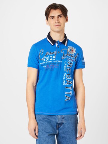 CAMP DAVID Shirt 'Laser Sailing' in Blue: front