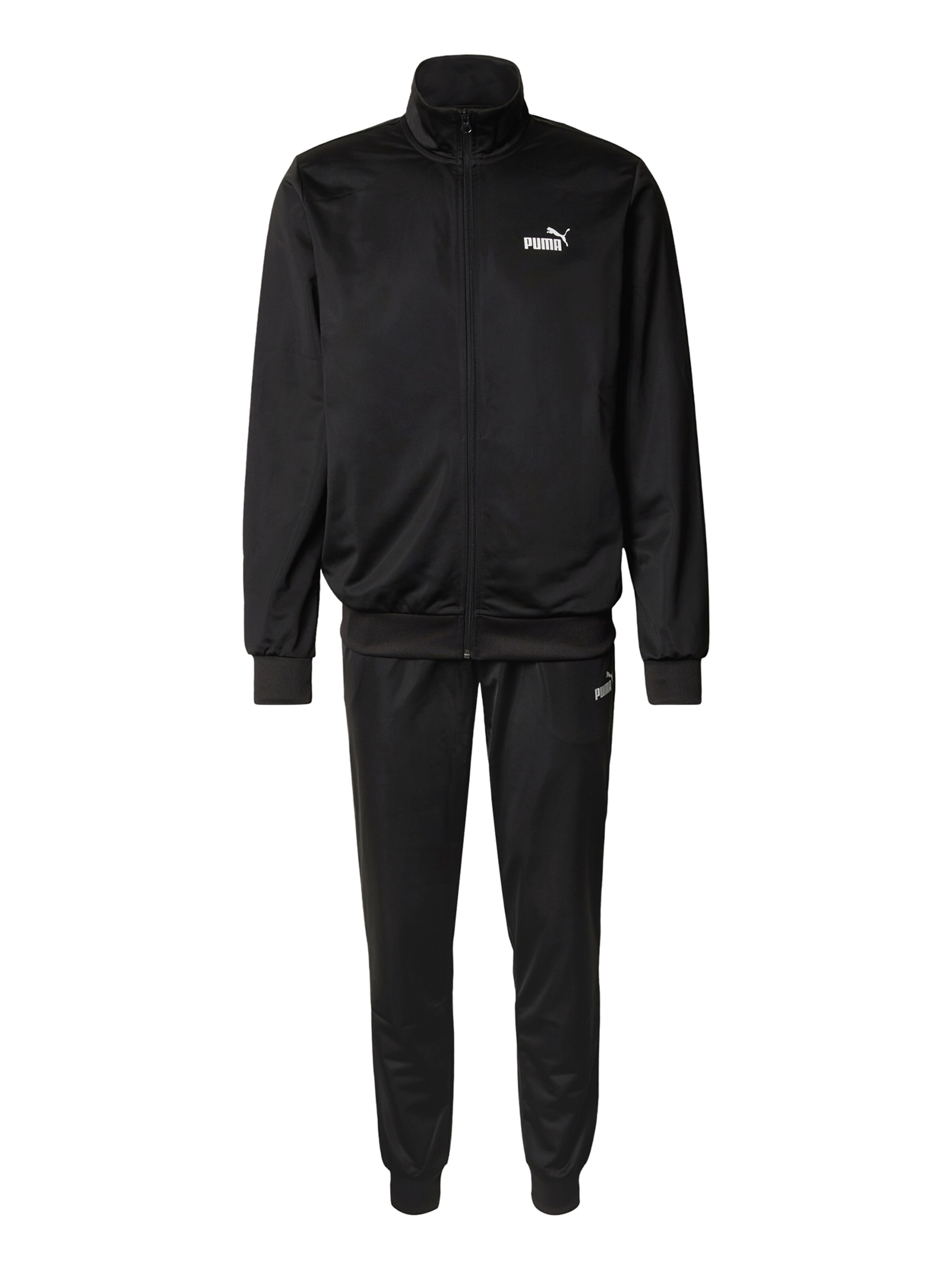Costum de trening 'ESS' de la PUMA pe negru: față
