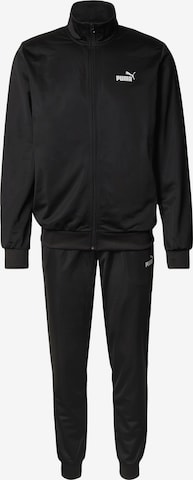 juoda PUMA Treniruočių kostiumas 'ESS': priekis