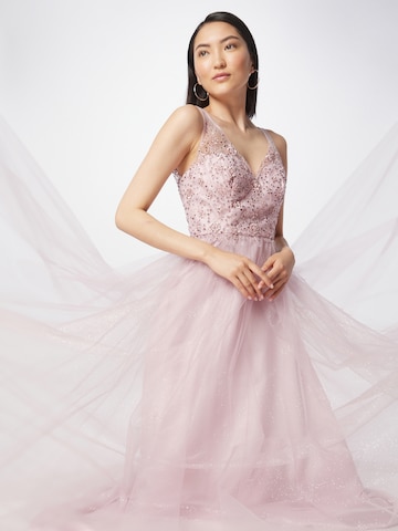 Robe de soirée Laona en rose