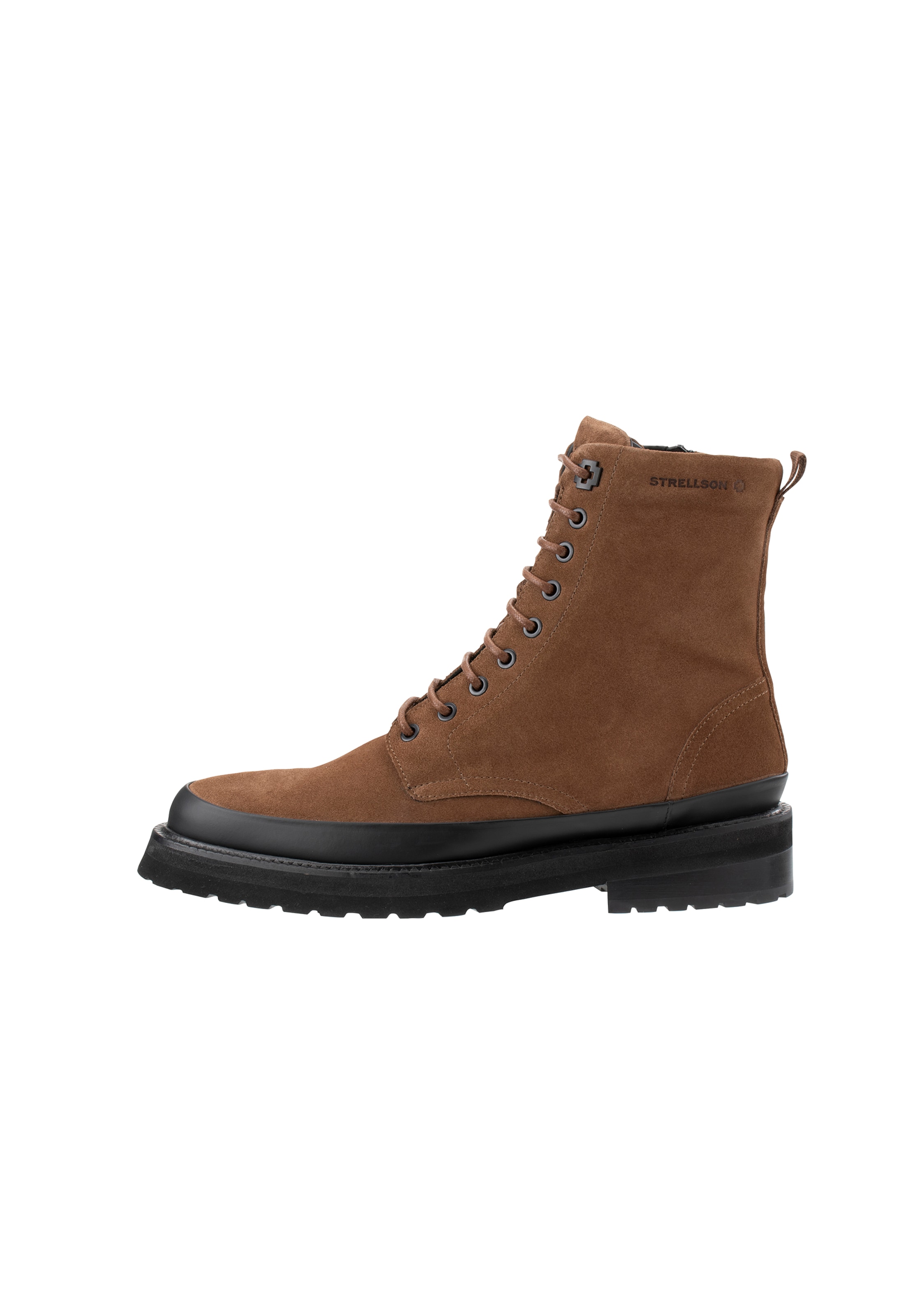 STRELLSON Lace-up boots 'Epsom Nimonico' in Brown: front