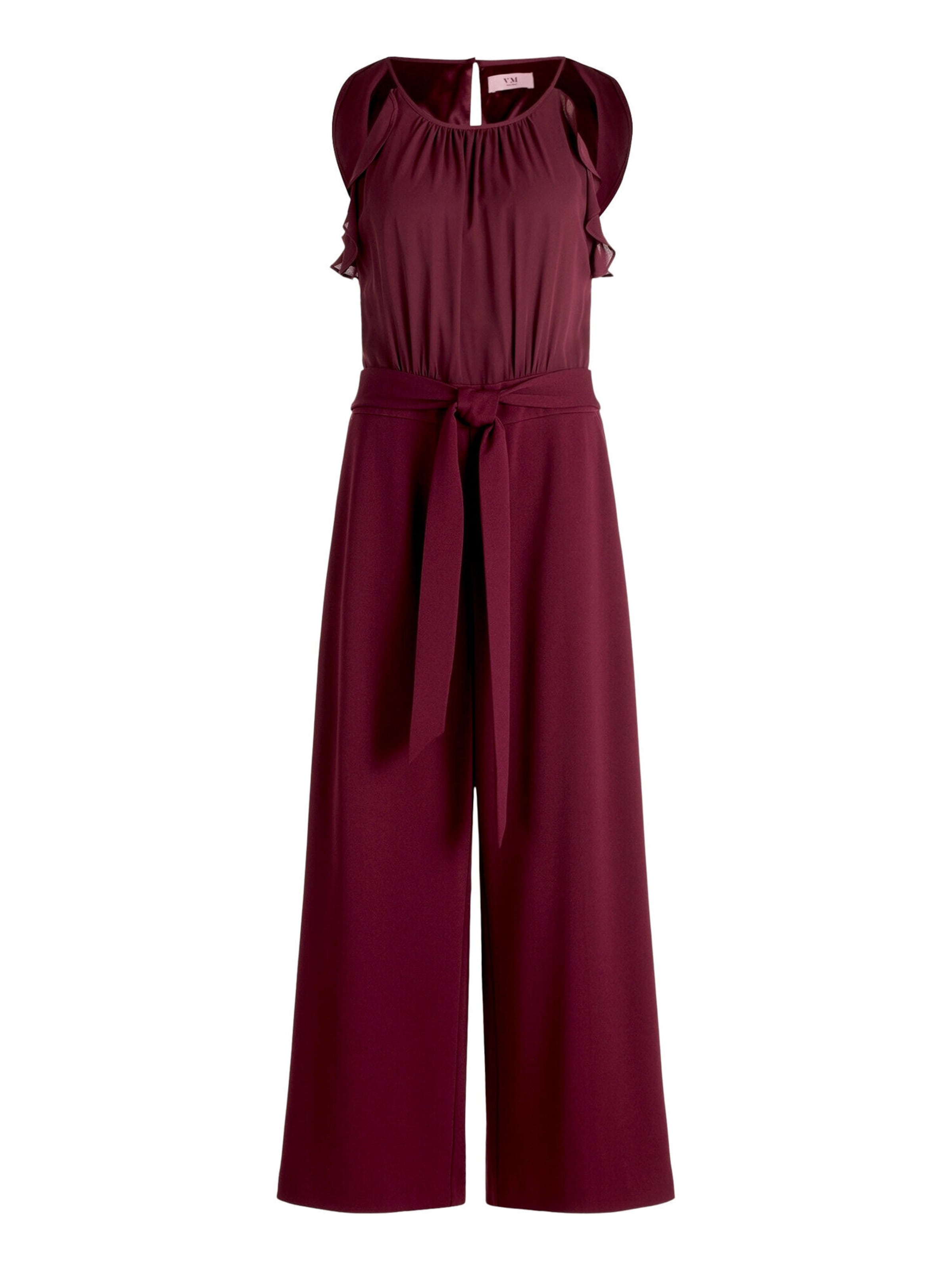 Vera Mont Jumpsuit mit Volant in Rot: Vorderseite
