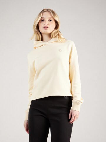 Calvin Klein Jeans Sweatshirt i gul: framsida