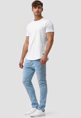 Coupe slim Pantalon 'Fabrizio' INDICODE JEANS en bleu