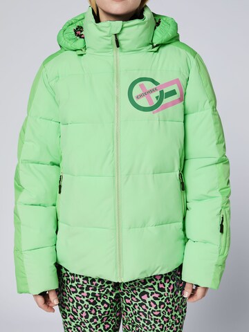CHIEMSEE Athletic Jacket ' mit abnehmbarer Kapuze ' in Green