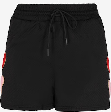 Fouline - Regular Calças 'Fashion Look' em preto: frente