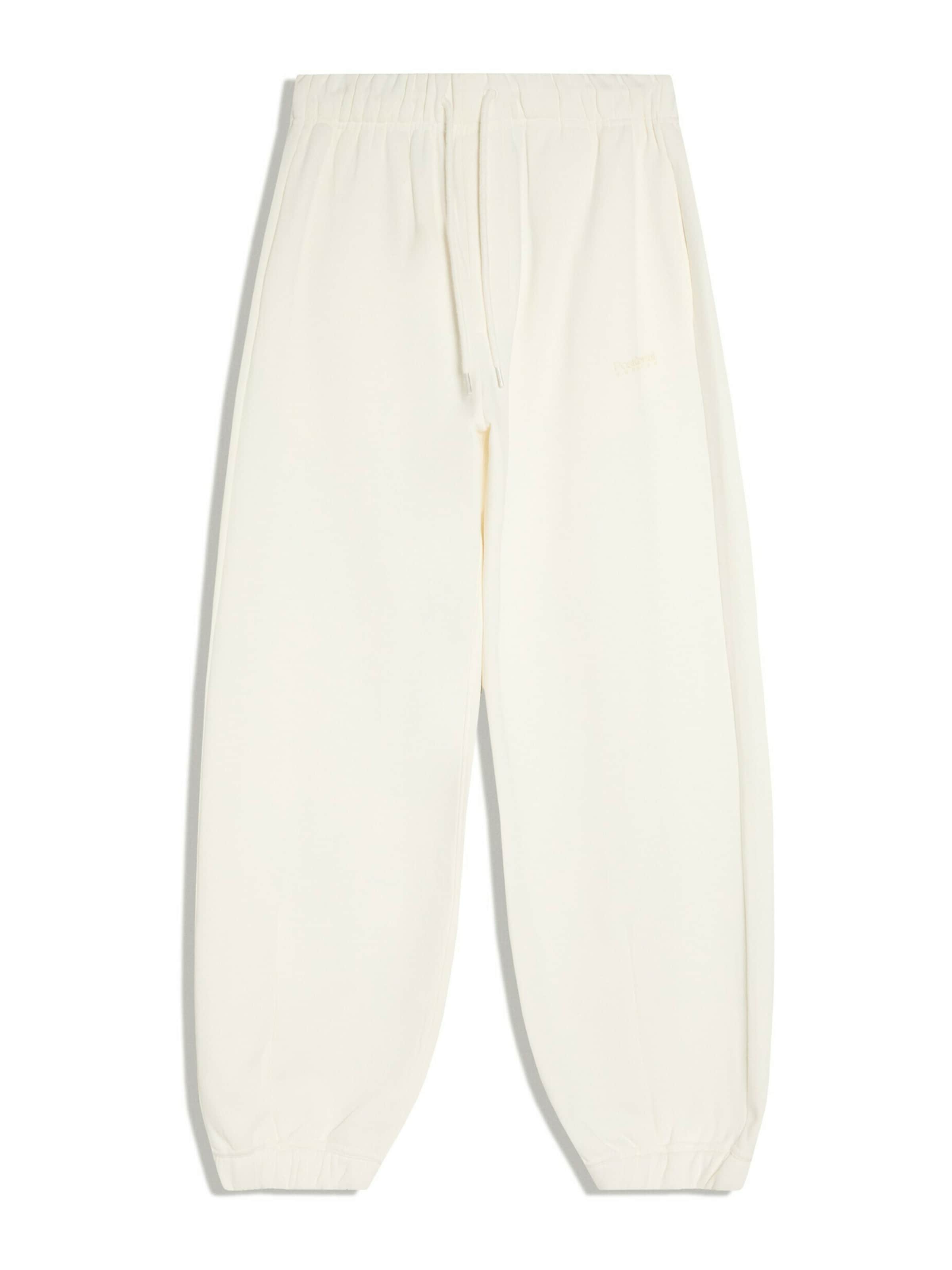 Tapered Pantaloni di Bershka in bianco: frontale
