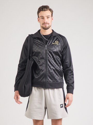 Sergio Tacchini Trainingsjack 'Ghilbi' in Zwart: voorkant