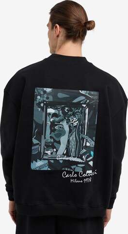 Carlo Colucci Sweatshirt ' De Stermich ' in Schwarz