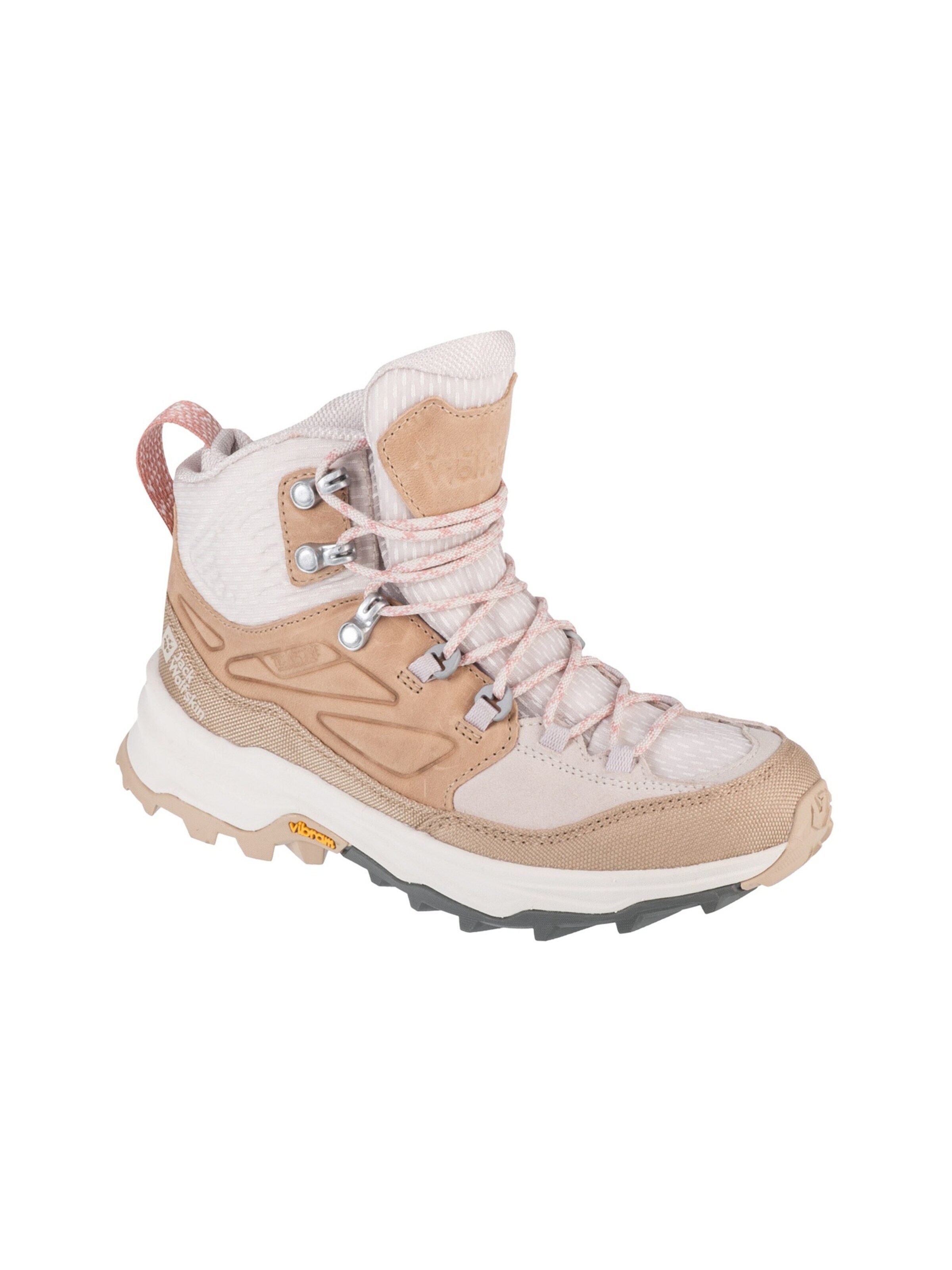 JACK WOLFSKIN Boots 'Jack Wolfskin Cyrox Texapore Mid W' in Beige: voorkant